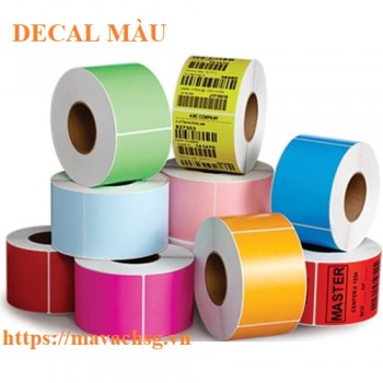 Giấy decal Màu In Mã Vạch 
