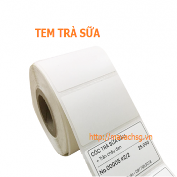 Giấy Decal Cảm Nhiệt ( Tem Trà Sữa )